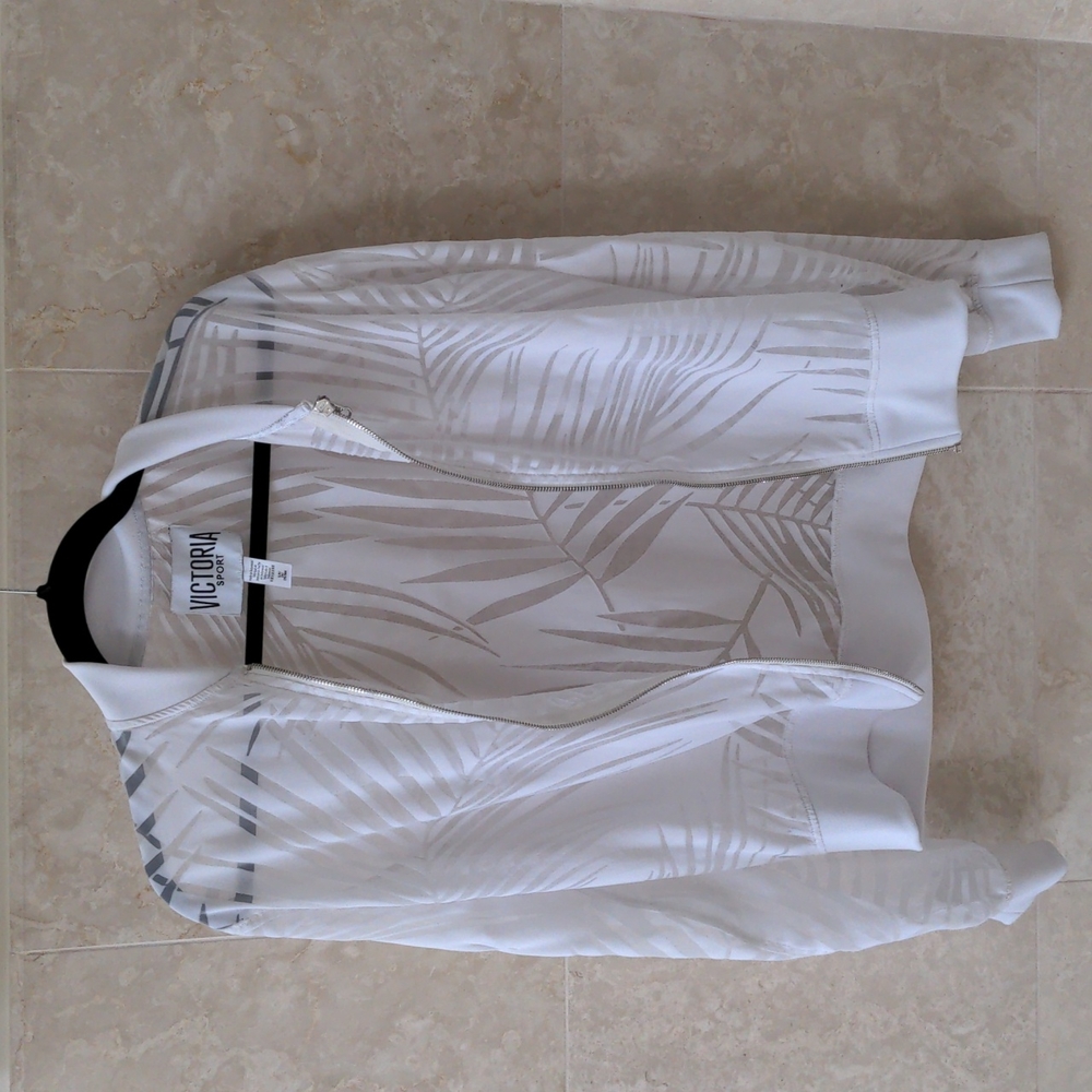 Light sheer white athletic jacket
